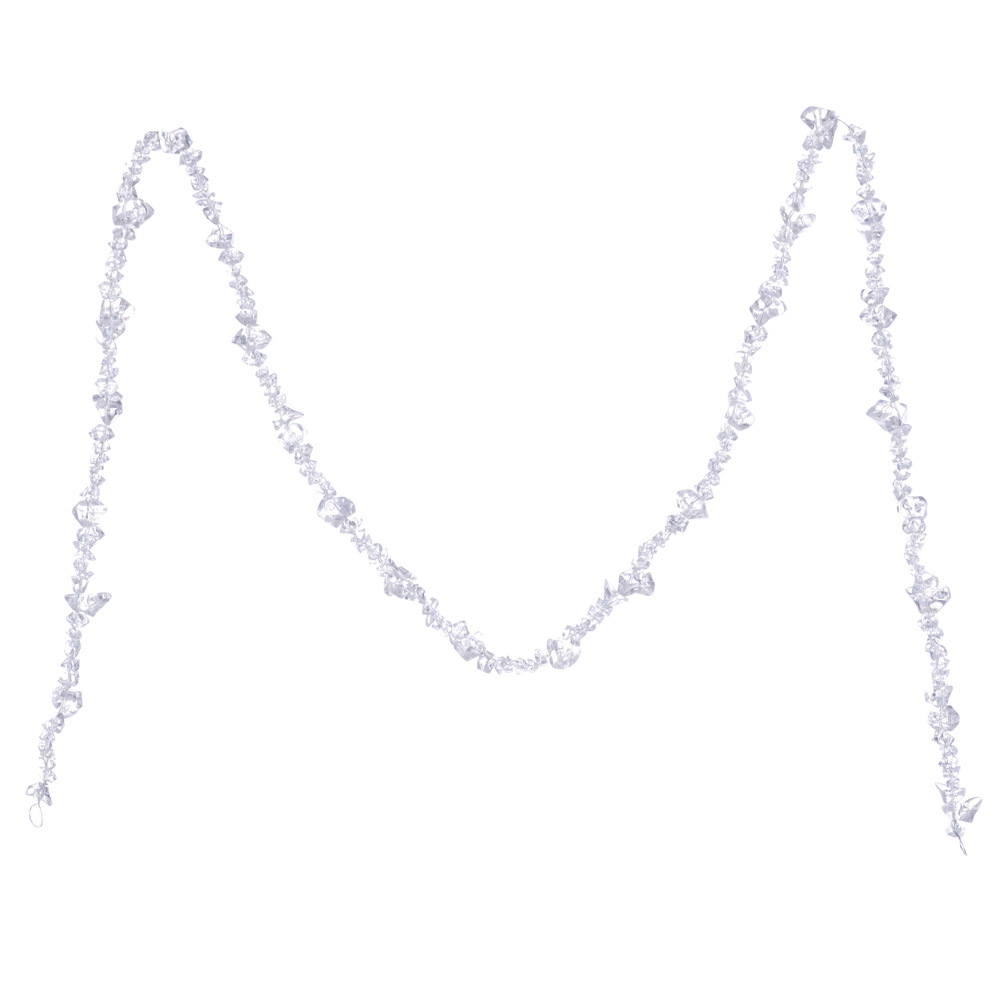 MC253872 6 ft. Ice Cube Garland, Clear