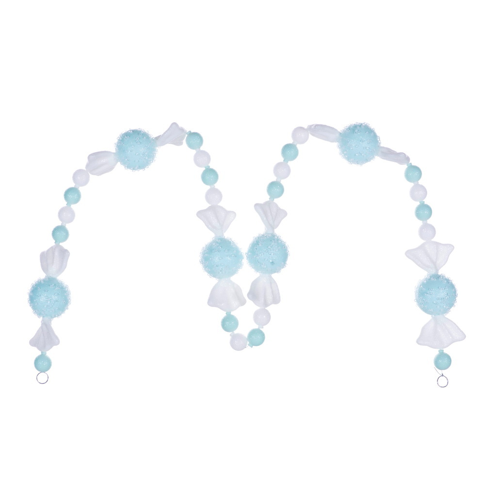 MC254644 6 ft. Seafoam Green Icy Sugar Candy Garland