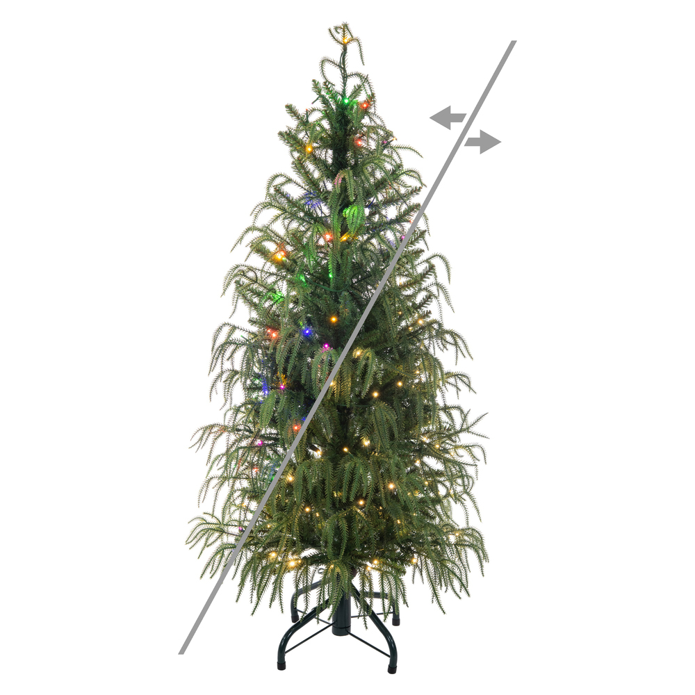 JK255048LEDCC 4.5 ft. x 26 in. Norfolk Pine 3 mm 150CC Christmas Tree