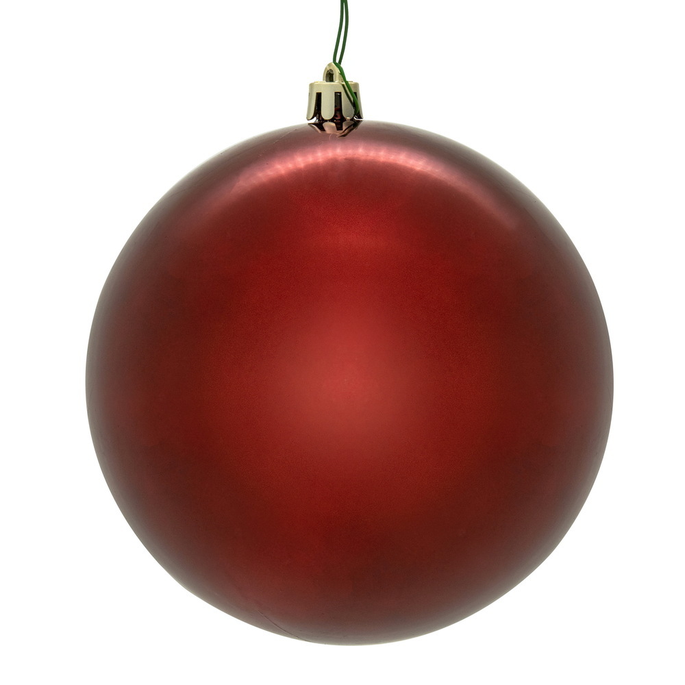 Picture of Vickerman N593063DSV 12 in. Crimson Red Shiny Ball Ornament with UV Drilled