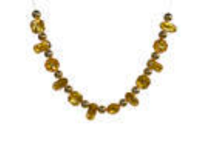 Picture of Vickerman MT233408 6 ft. Jewel Garland&#44; Gold