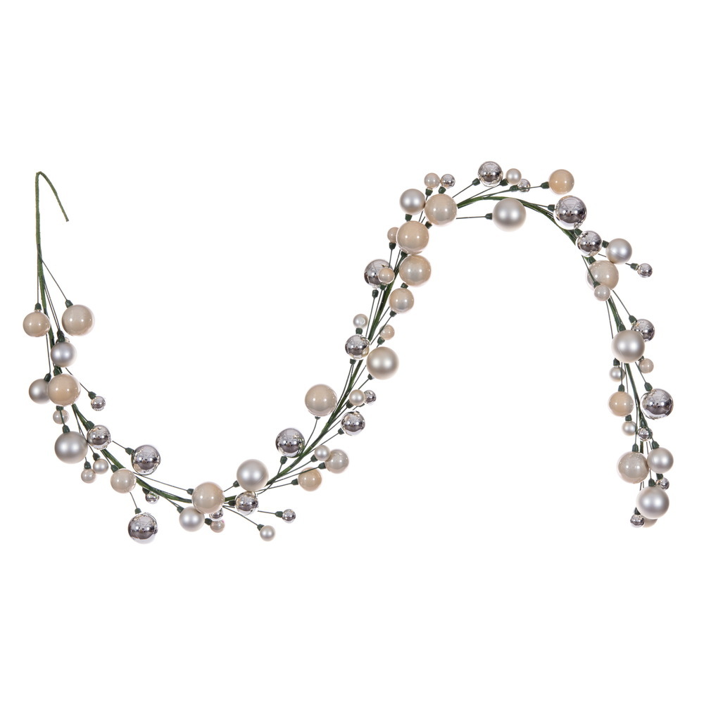 N250143 6 ft. Oat Ball Branch Garland - 1-2 in.