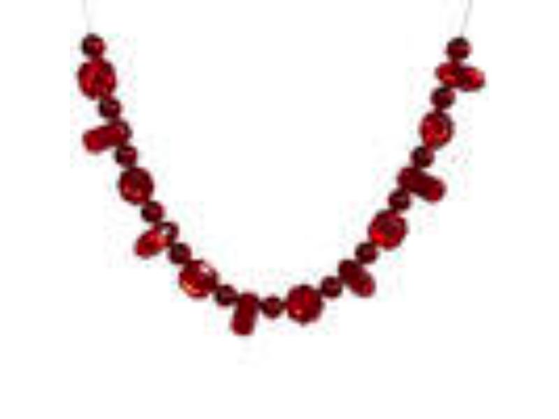 Picture of Vickerman MT233403 6 ft. Jewel Garland&#44; Red