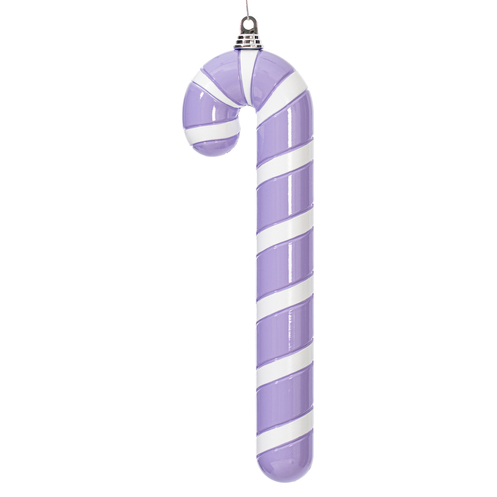 MT251886W 18 in. Lavender Enamel Candy Cane Ornament