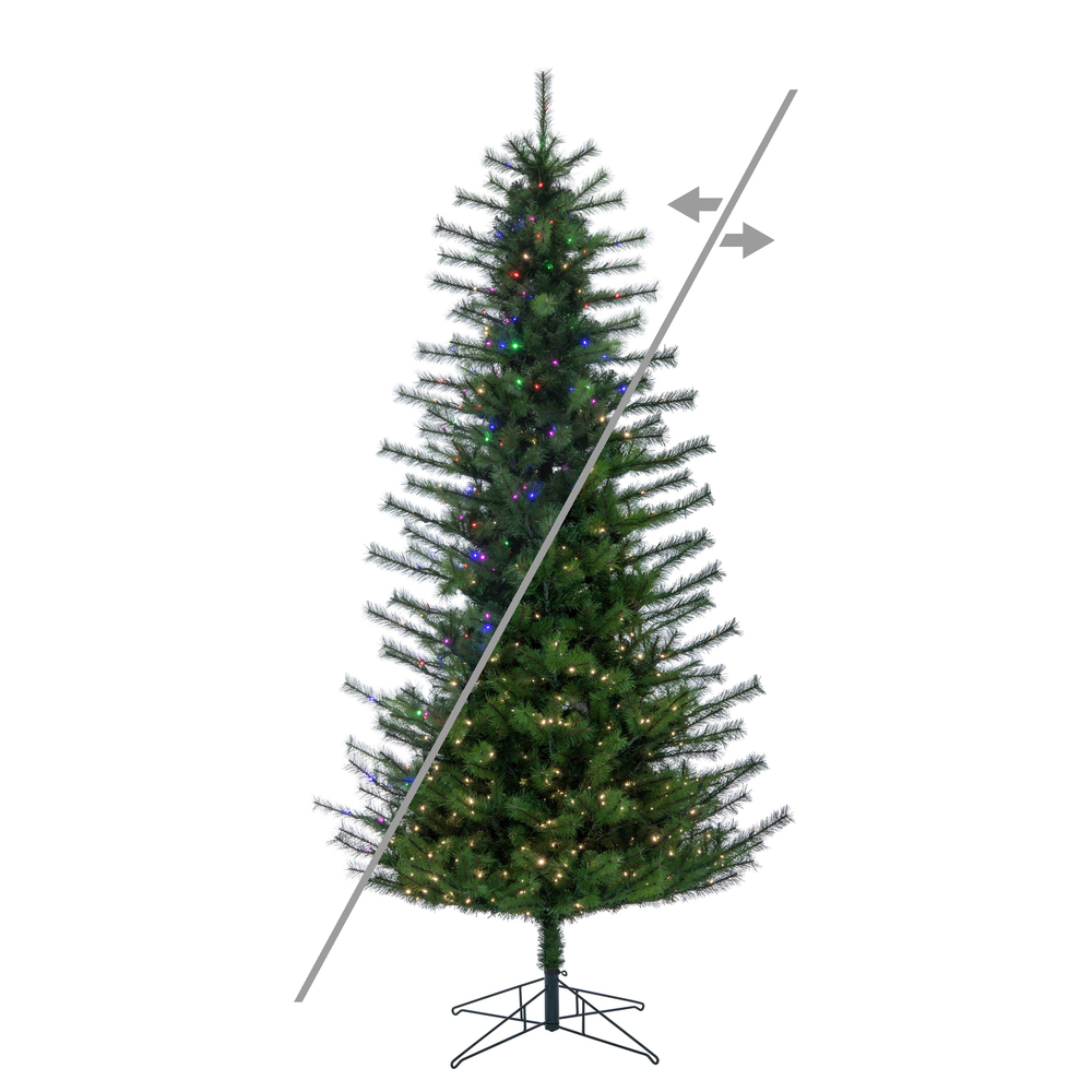 A250583LEDCC 9 ft. x 59 in. Slim Lodge Pole 3 mm 900CC Christmas Tree