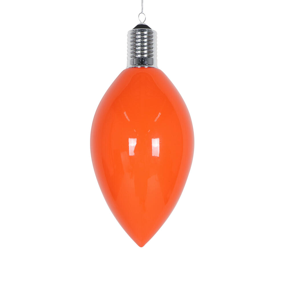 MT232218 15.5 in. Orange Enamel C9 Bulb Ornament