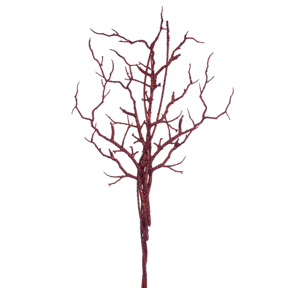 RIC230803 24 in. Artificial Red Twig Branch - 3 Piece