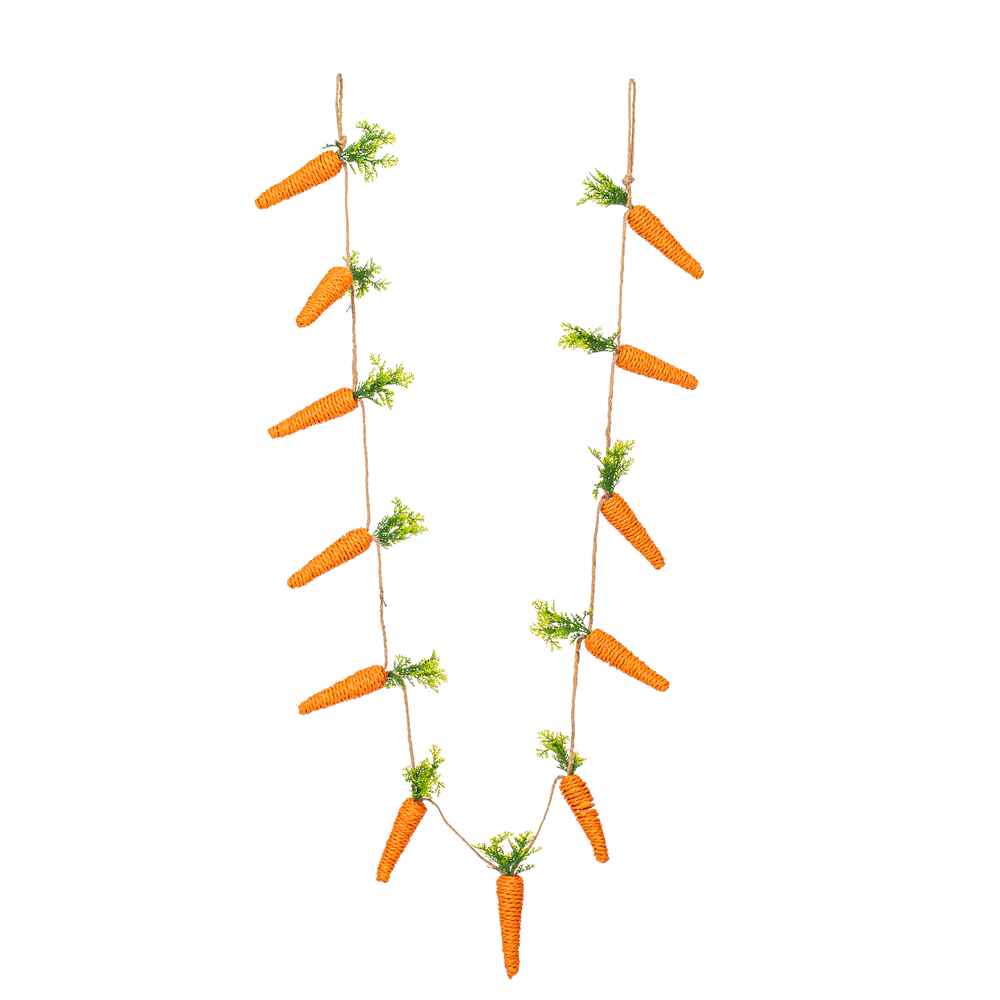 FPQ243570 Artificial Carrot Garland - Orange