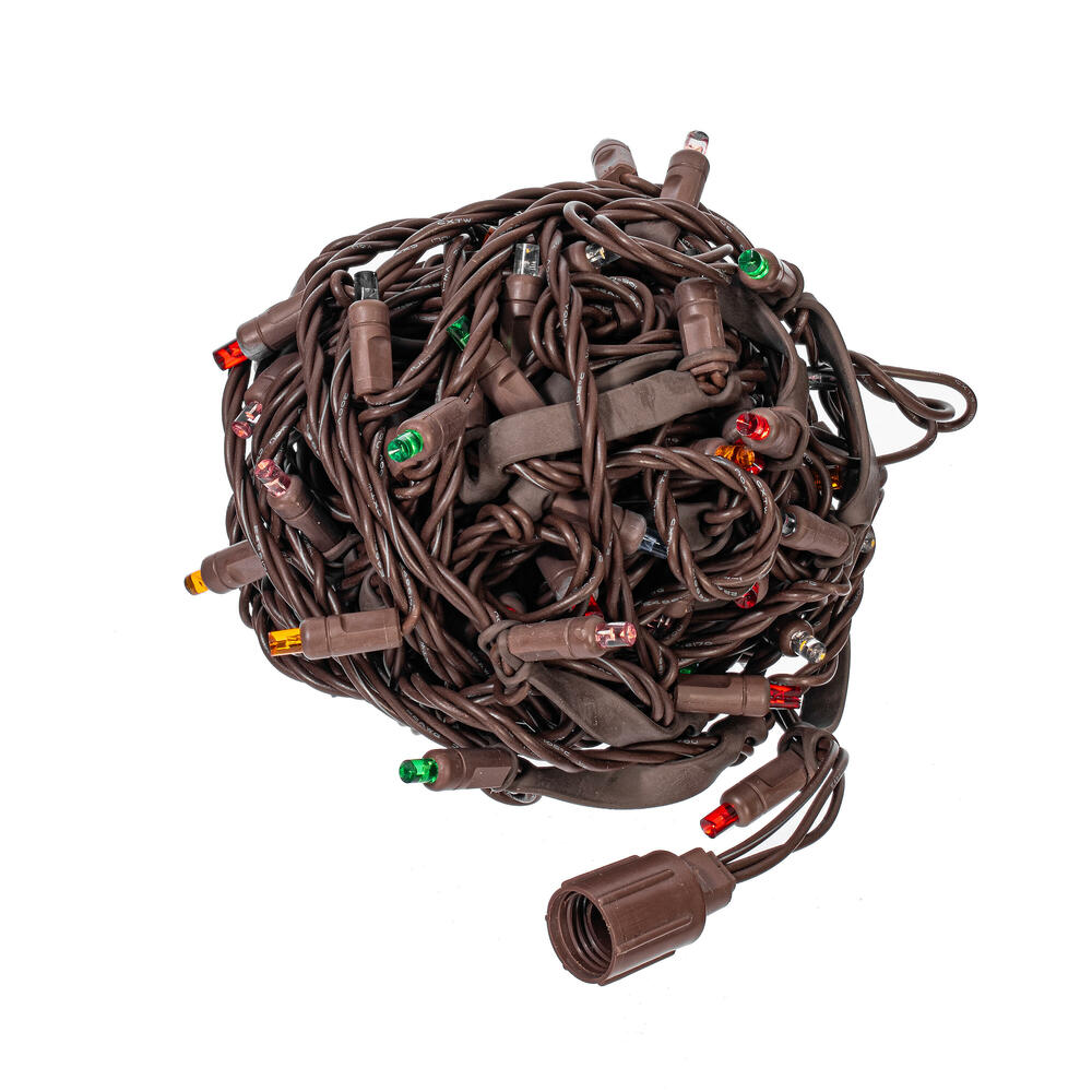X6B66100STR 100 Light Multi Color Stretchable Coaxial End-Connecting Light Set