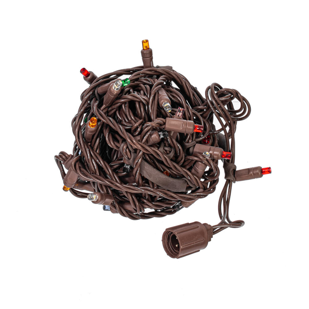 X6B6650STR 50 Light Multi Color Stretchable Coaxial End-Connecting Light Set