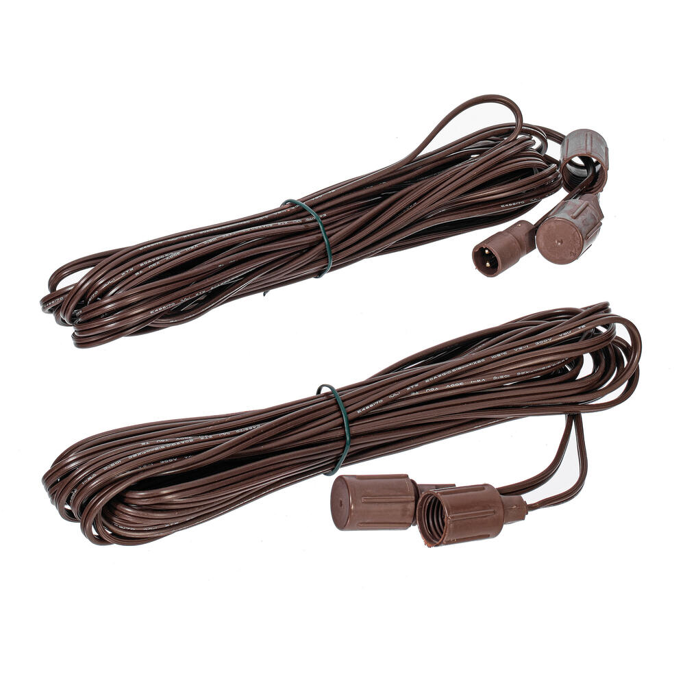 X6B6618 25 ft. Brown Wire Coaxial Extension Cord, 2 Per Bag