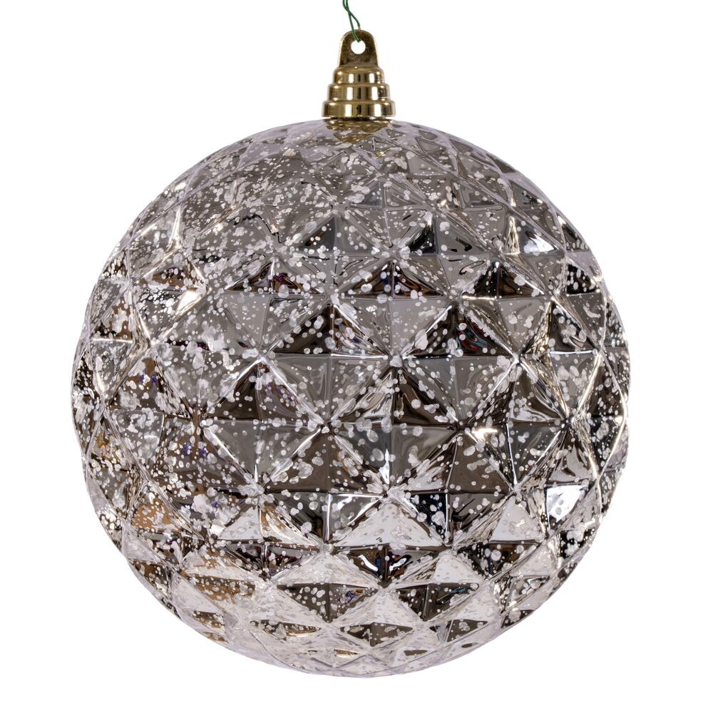 MC240543 8 in. Oat Diamond Mercury Ornament