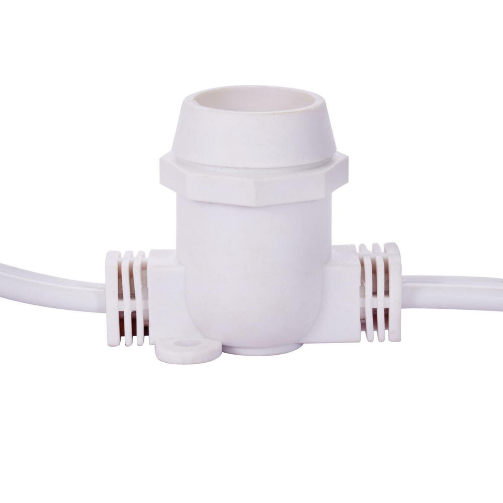 VC9W12264 330 ft. x 264 E17 Socket 18AWG SPT2 Wire Stringer with All Standard E17 Bulbs - White