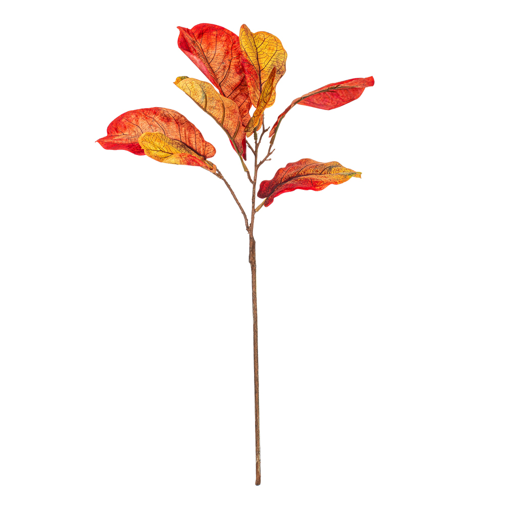 FT240513 31 in. Orange Fiddle Leaf Spray - 3 Piece