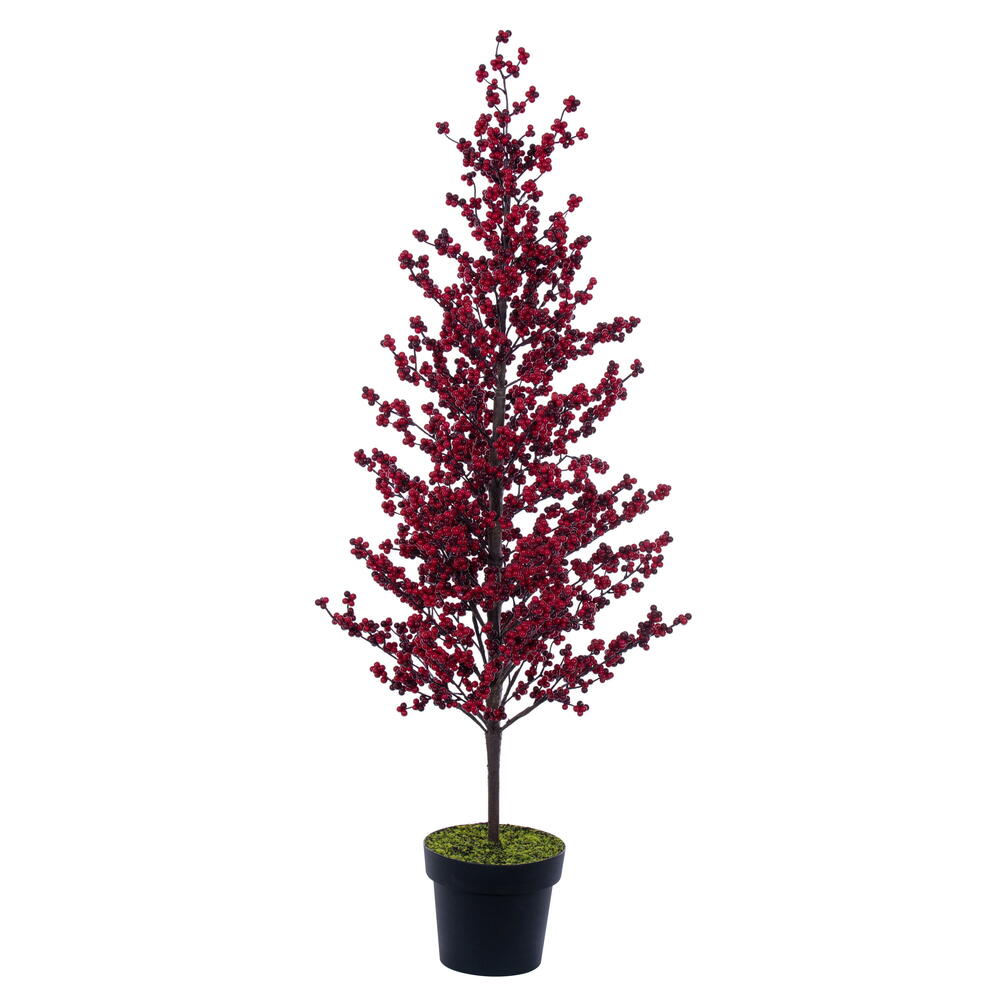 RS240150 51 in. Potted Red Berry Tree