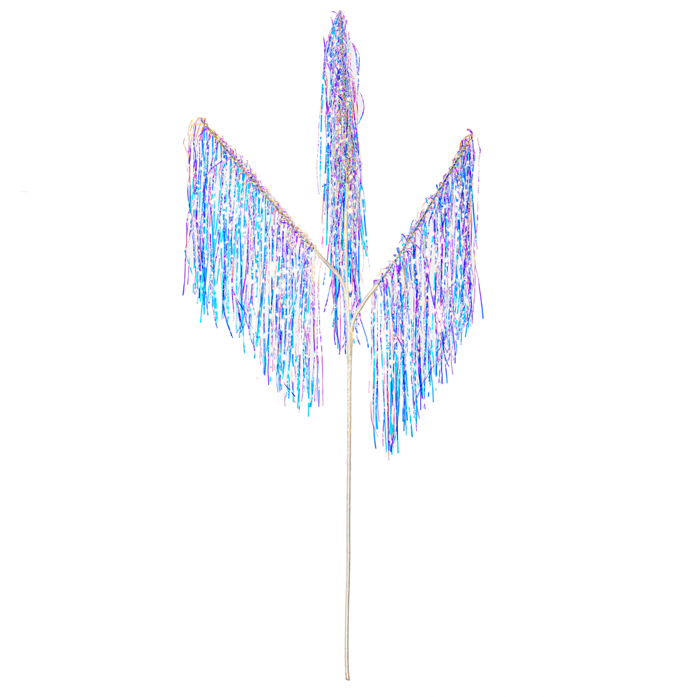 RX241300 36 in. Iridescent Tinsel Icicle 3-Tip Spray - Pack of 3