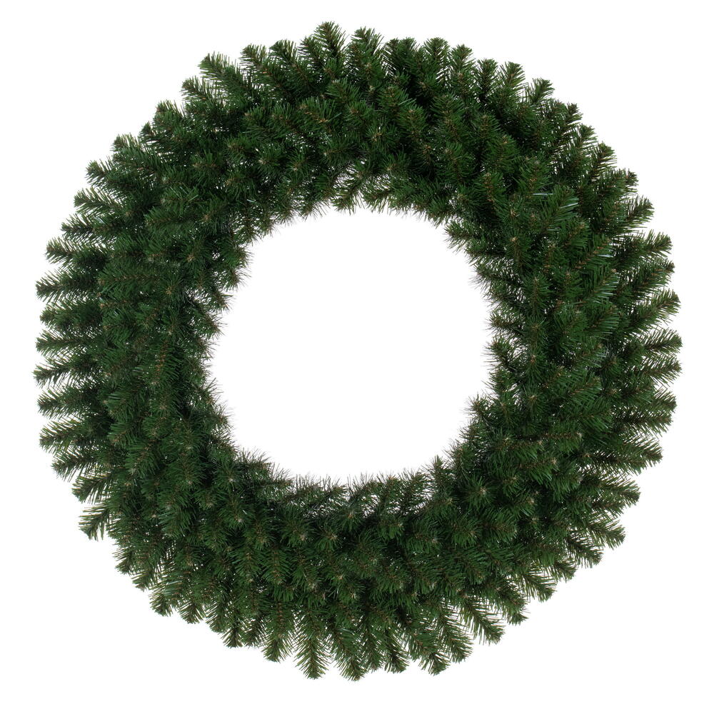G237036 36 in. Green Deluxe Sequoia Pine Artificial Un-Lit Wreath with 320 Classic PVC Tips
