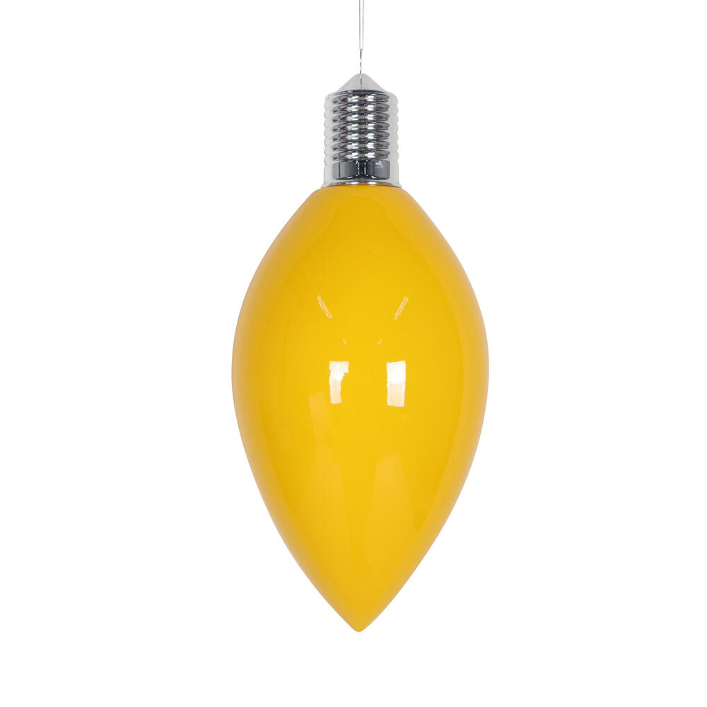 MT232278 15.5 in. Yellow Enamel C9 Bulb Ornament