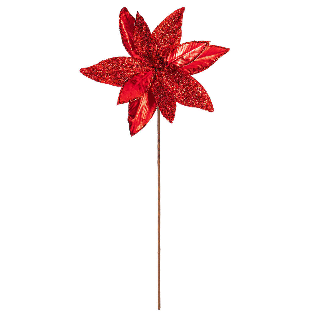 RG230103 21.5 in. Red Poinsettia Stem - 6 Per Bag