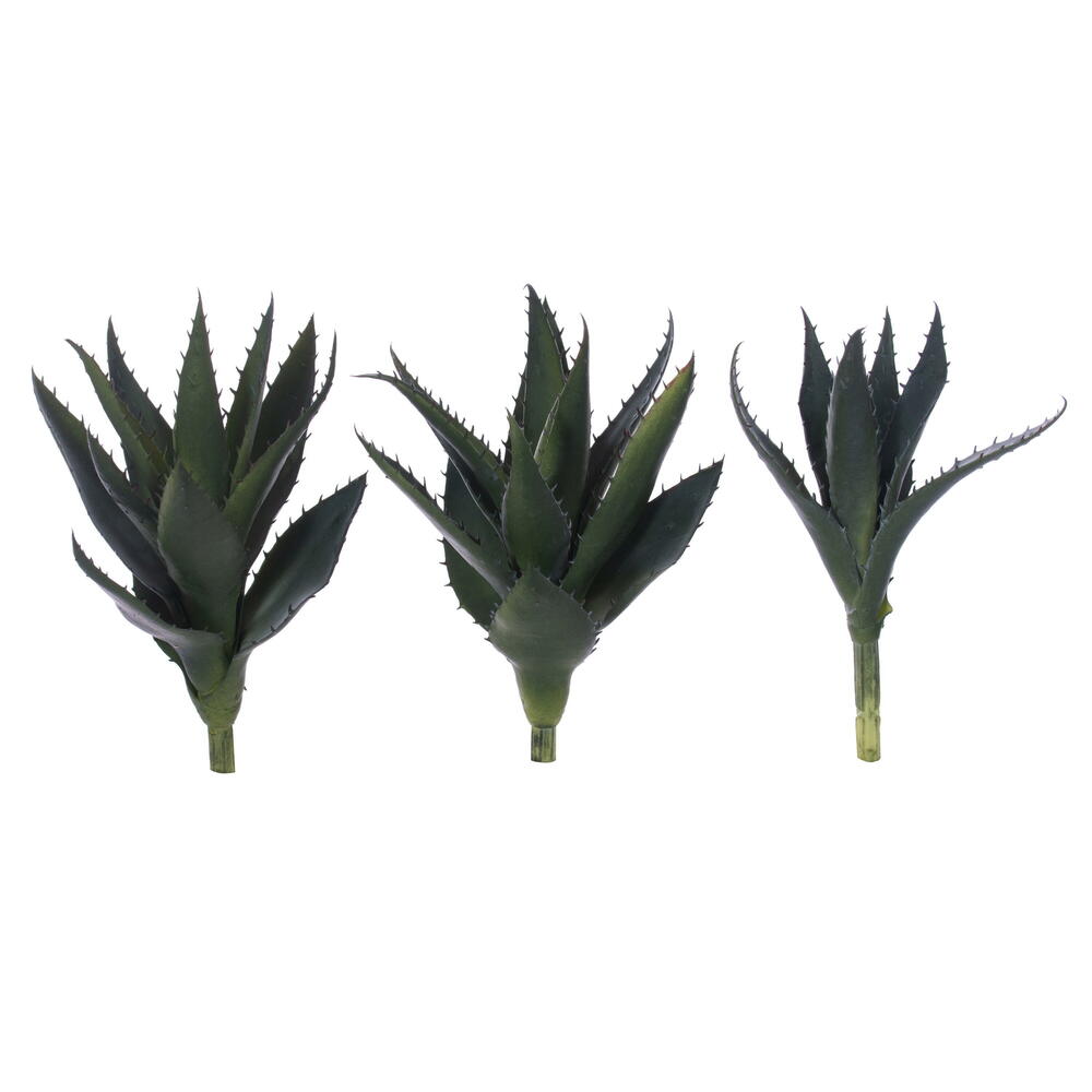 FE235611 8 in. Artificial Green Aloe Vera Pick - 3 Per Bag
