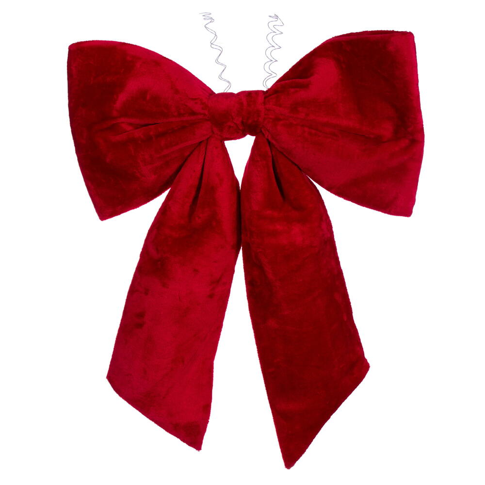 L231936 36 x 45 in. Red Faux Fur Bow