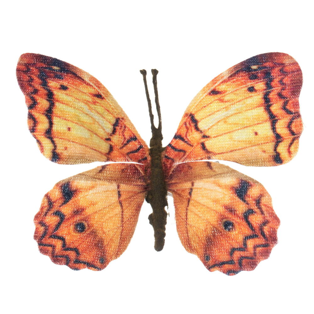 EF232128 4.5 in. Yellow & Orange Butterfly Clip, 12 per Bag