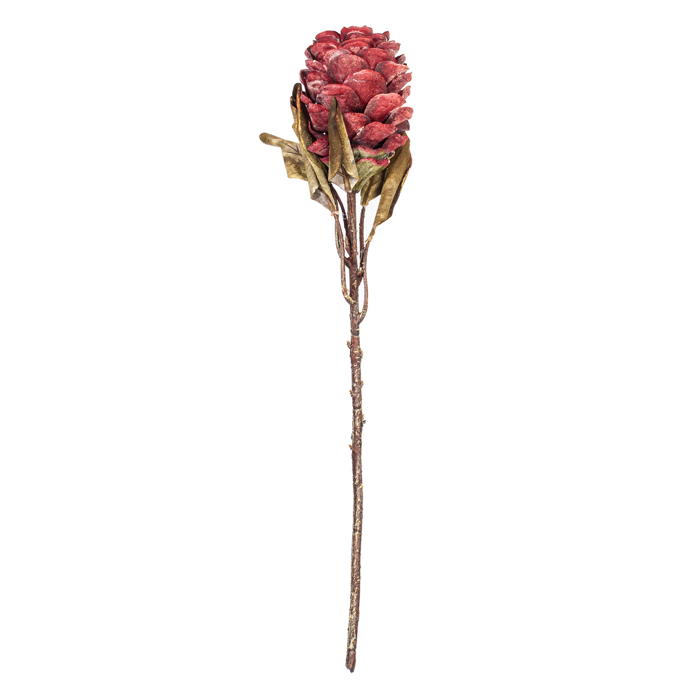 FMA230203 22 in. Light Red Dried Artificial Torch Ginger Stem - Bag of 3