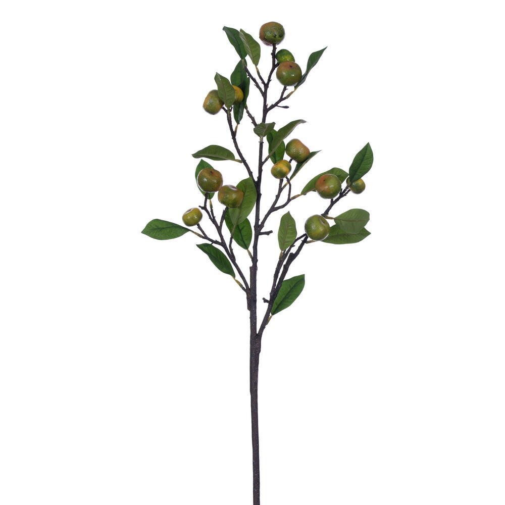 FXT236735 33 in. Calamondin Calamansi Fruit & Leaf Branch - Yellow