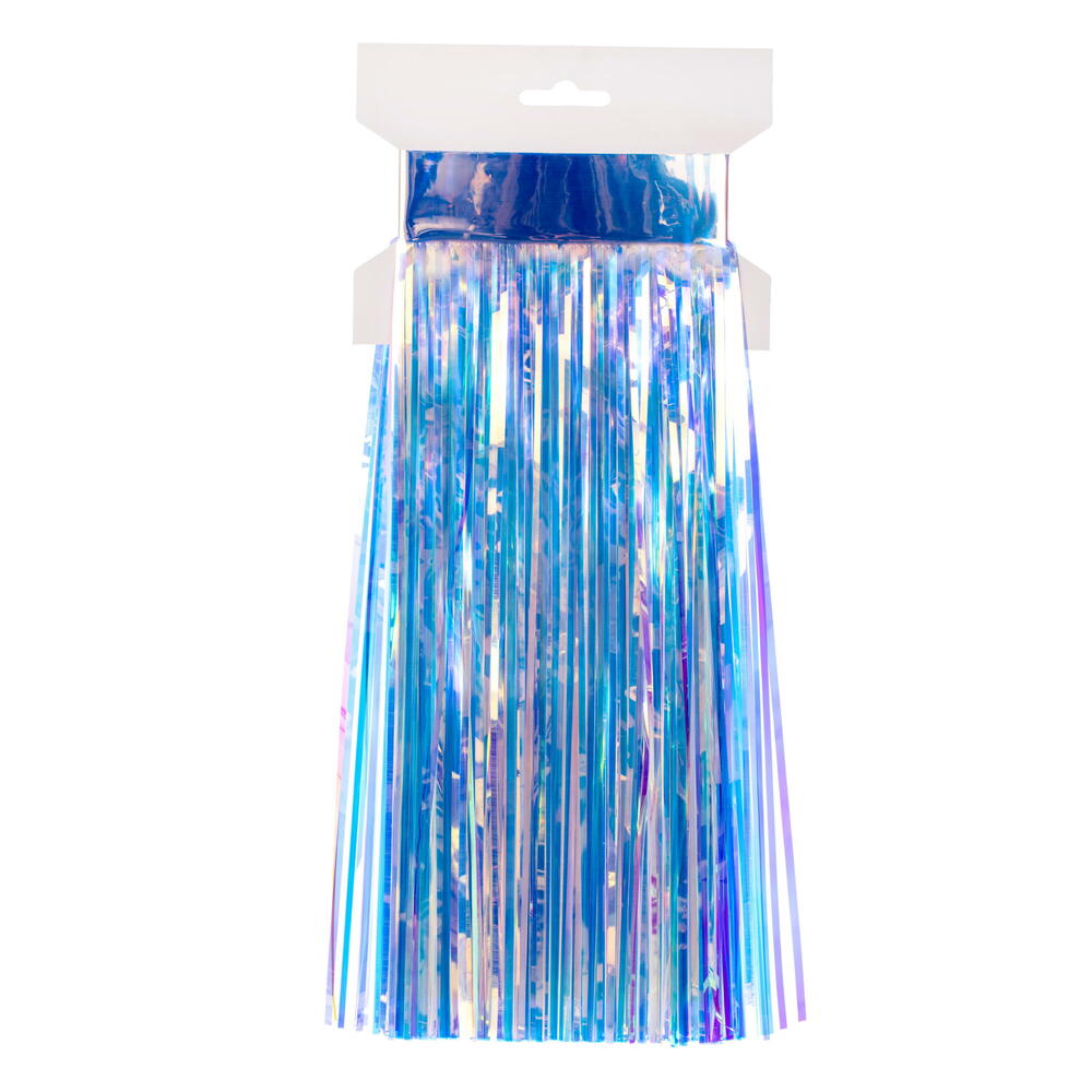 RX241000 10 ft. x 12 in. Iridescent Tinsel Icicle Curtain - Pack of 4
