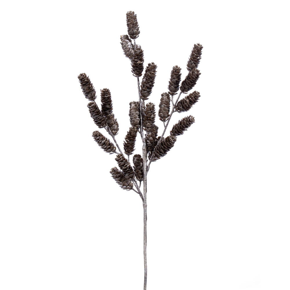 RK238438 26 in. Artificial Champagne Pinecone Christmas Spray - 2 Piece