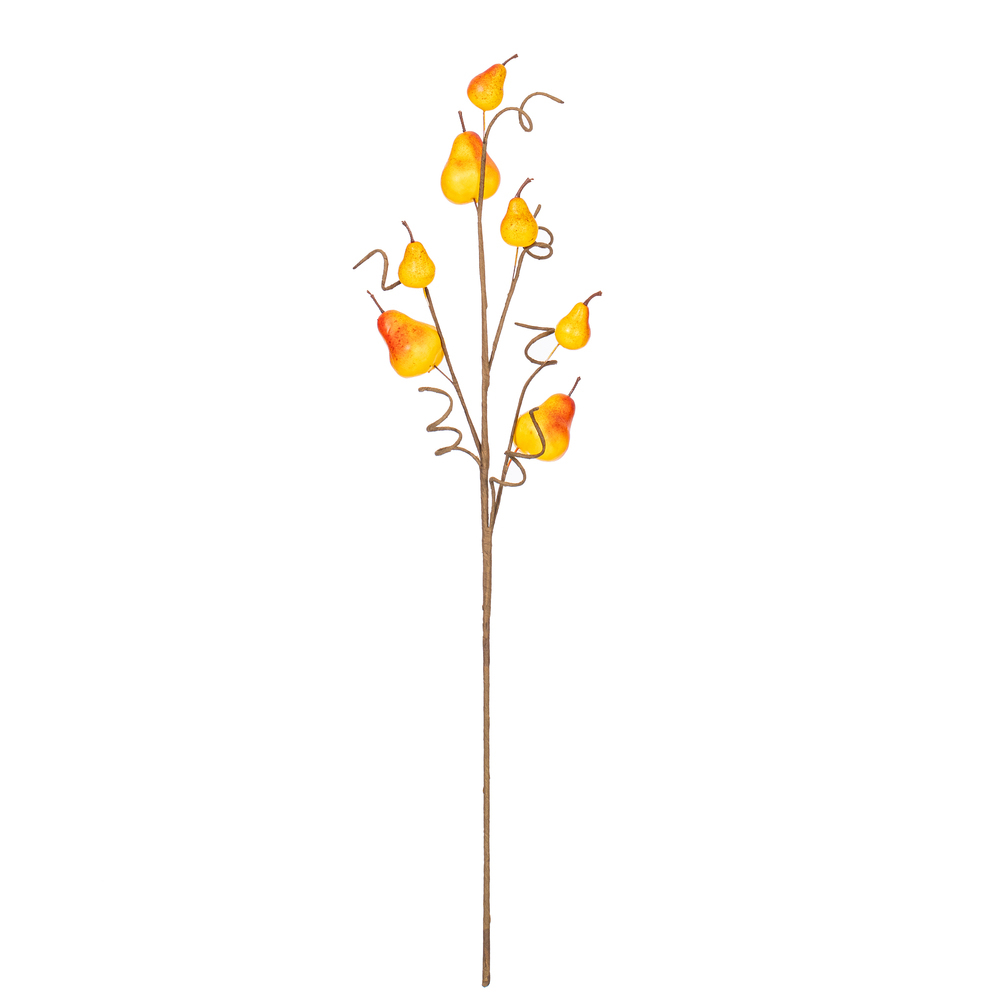 FPQ236760 32 in. Artificial Yellow Pear Spray - Bag of 3