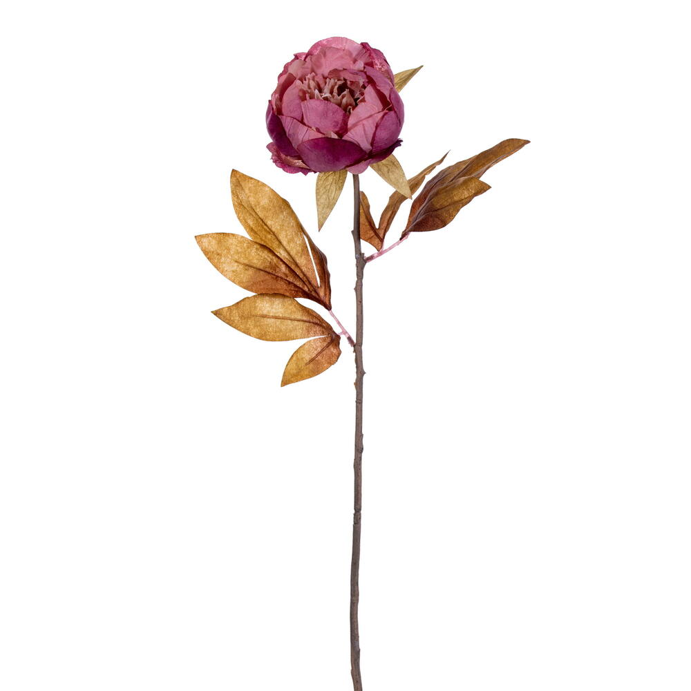 FR235879 21 in. Artificial Light Mauve Peony Stem - Bag of 6