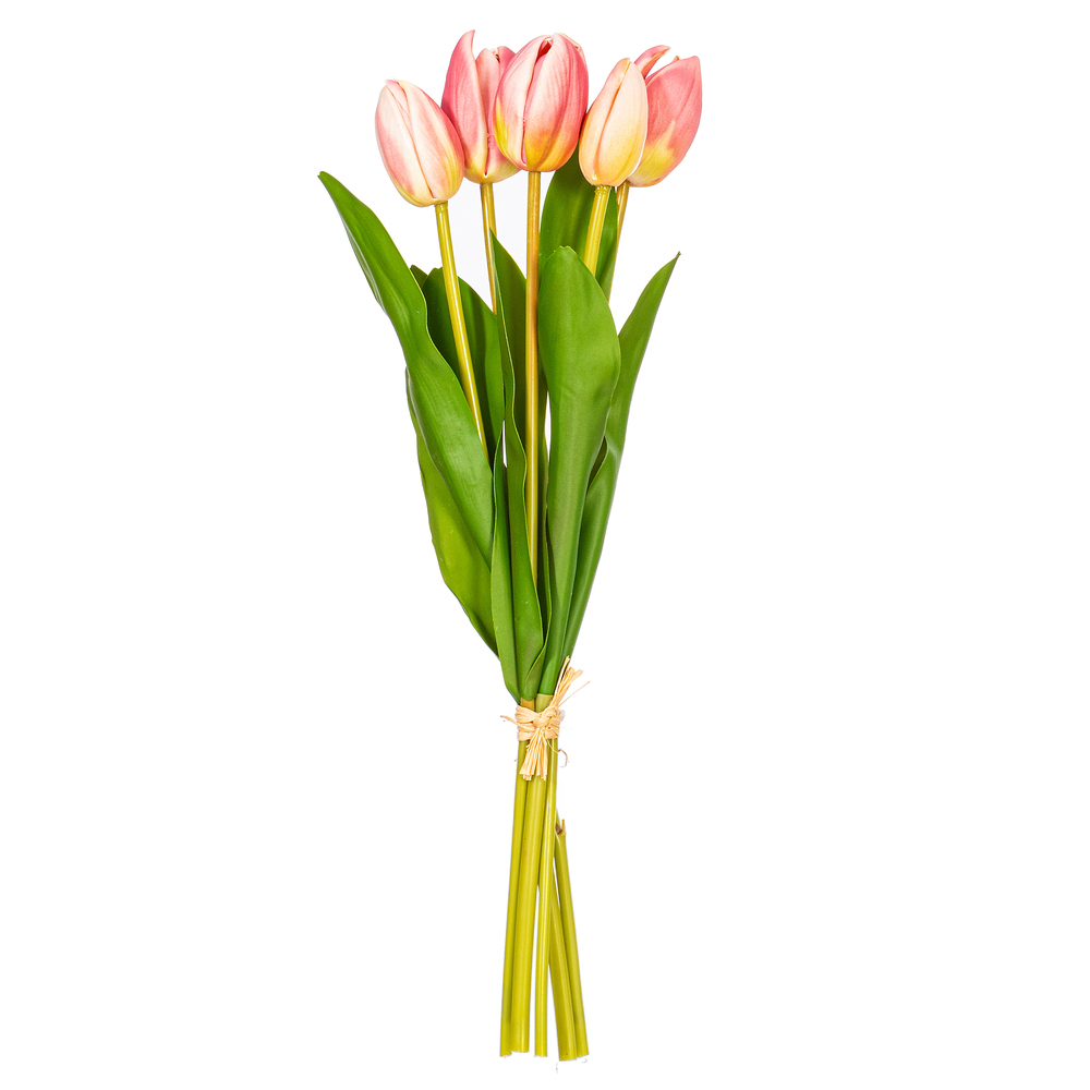 FXT238779 16 in. Light Pink Tulip Bundle - Bag of 2