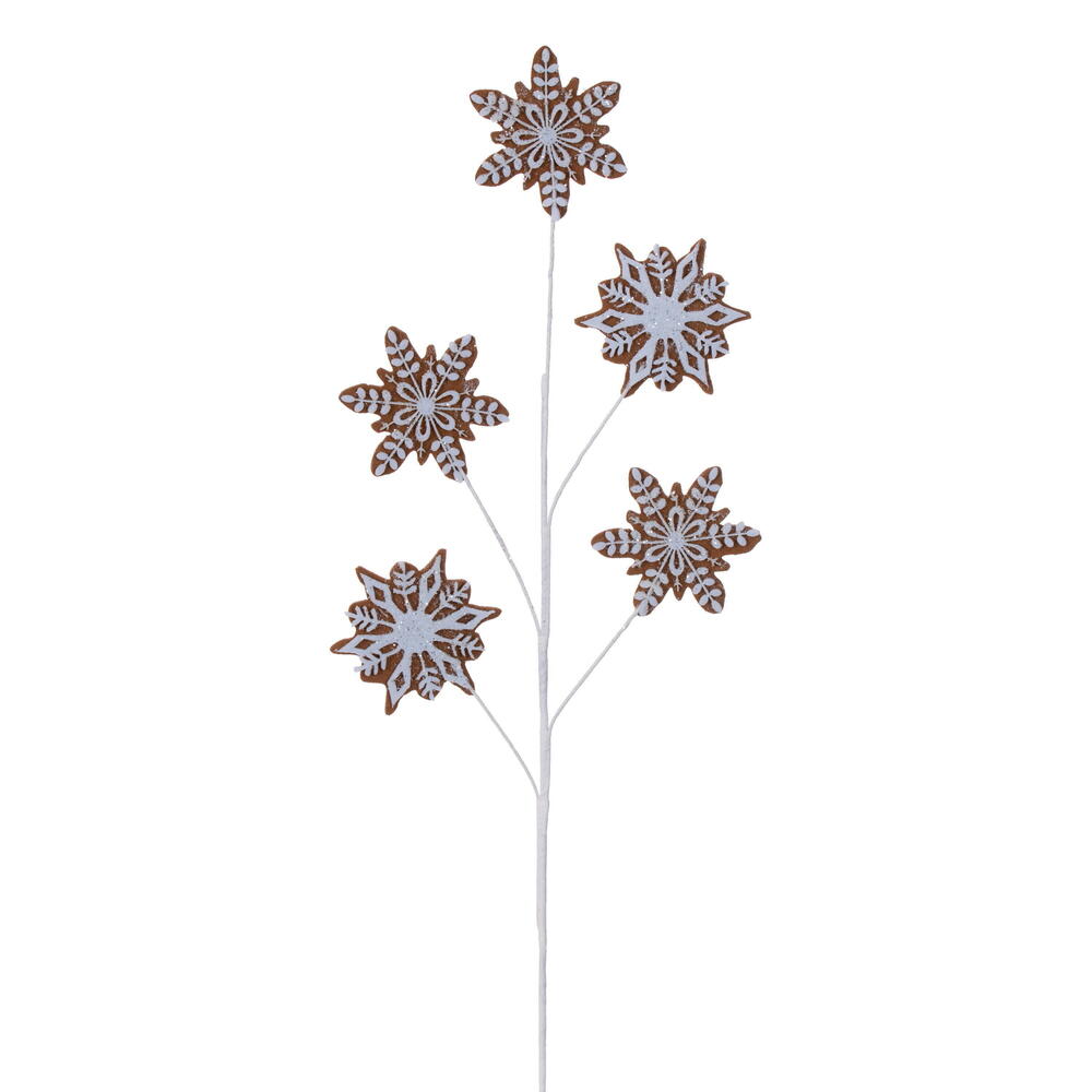 QG231911 27 in. Artificial White Glitter Spray - 4 Per Bag