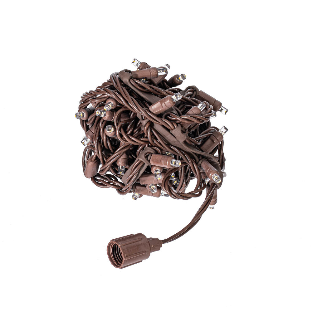 X6B6651STR 50 Light Warm White Stretchable Coaxial End-Connecting Light Set
