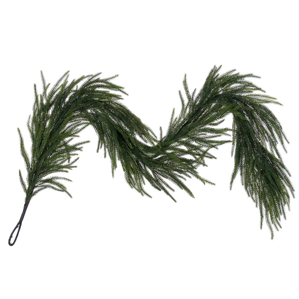RS240430 63 in. Green Norfolk Pine Garland