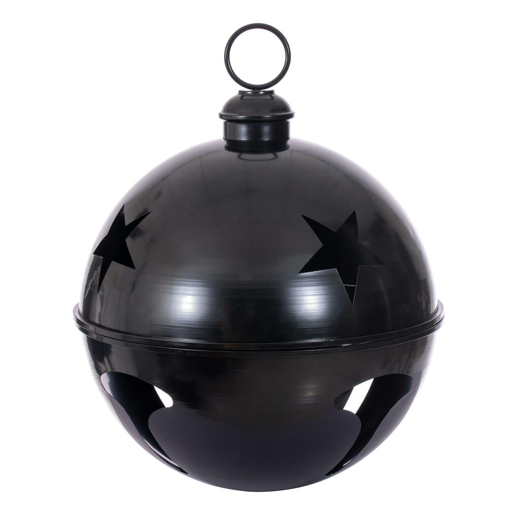 RAA232417 24 in. Matte Black Iron Bell Ornament