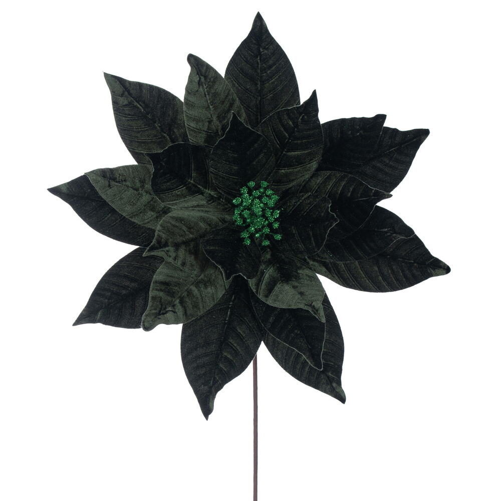 RG233104 21.5 in. Green Poinsettia Stem - 2 Piece