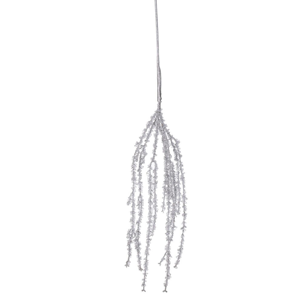 FQ240707 35 in. Artificial Silver Hanging Ice Pick - Bag of 2