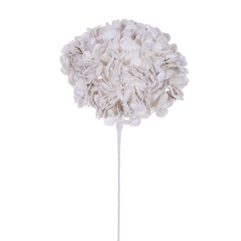 QG241201 24 x 12 in. Cream Hydrangea Stem