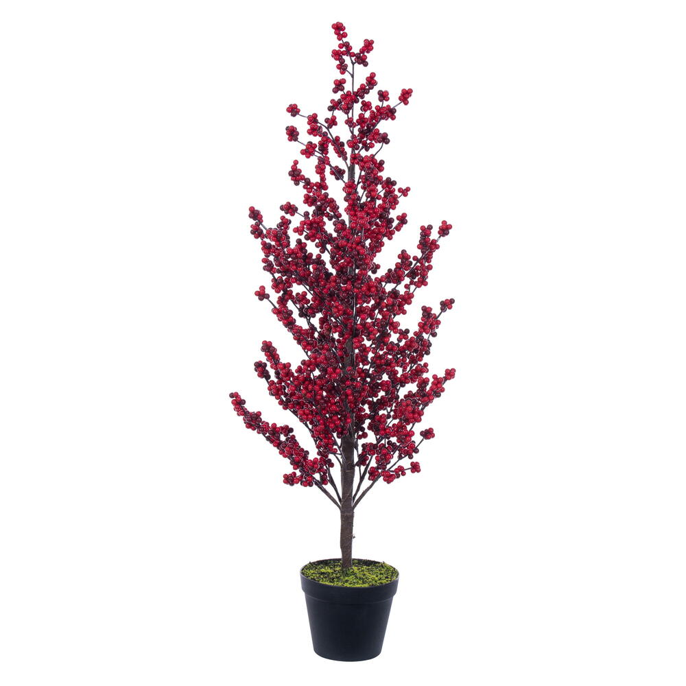 RS240138 39 in. Potted Red Berry Tree
