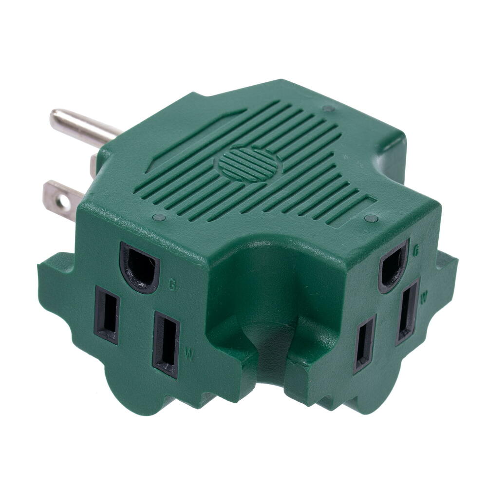 V24CUBE3 Green Triple Tap - 15 amp - 4 Piece