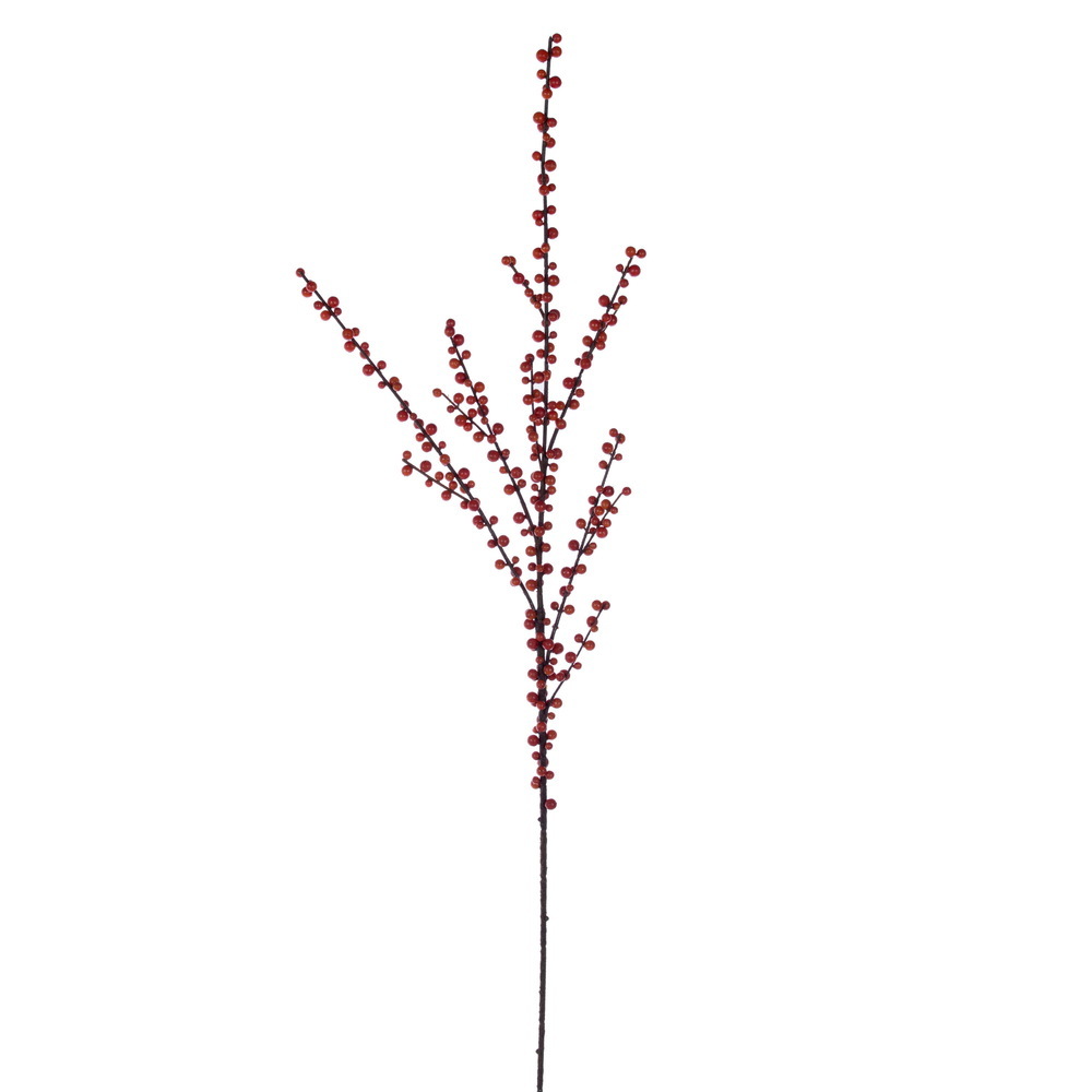 RK260375UV 44 in. UV-Resistant Orange Ilex Berry Artificial Spray
