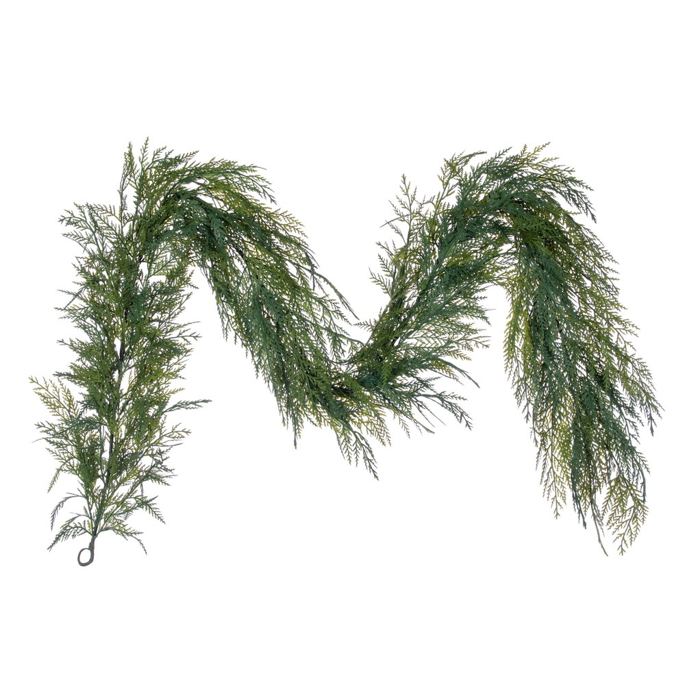 RK261172UV 6 ft. UV-Resistant Green Cedar Artificial Garland