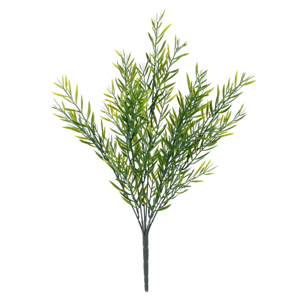 FF260718UV 18 in. Green Podocarpus Bush with UV Resistant Artificial Foliage - Pack of 2