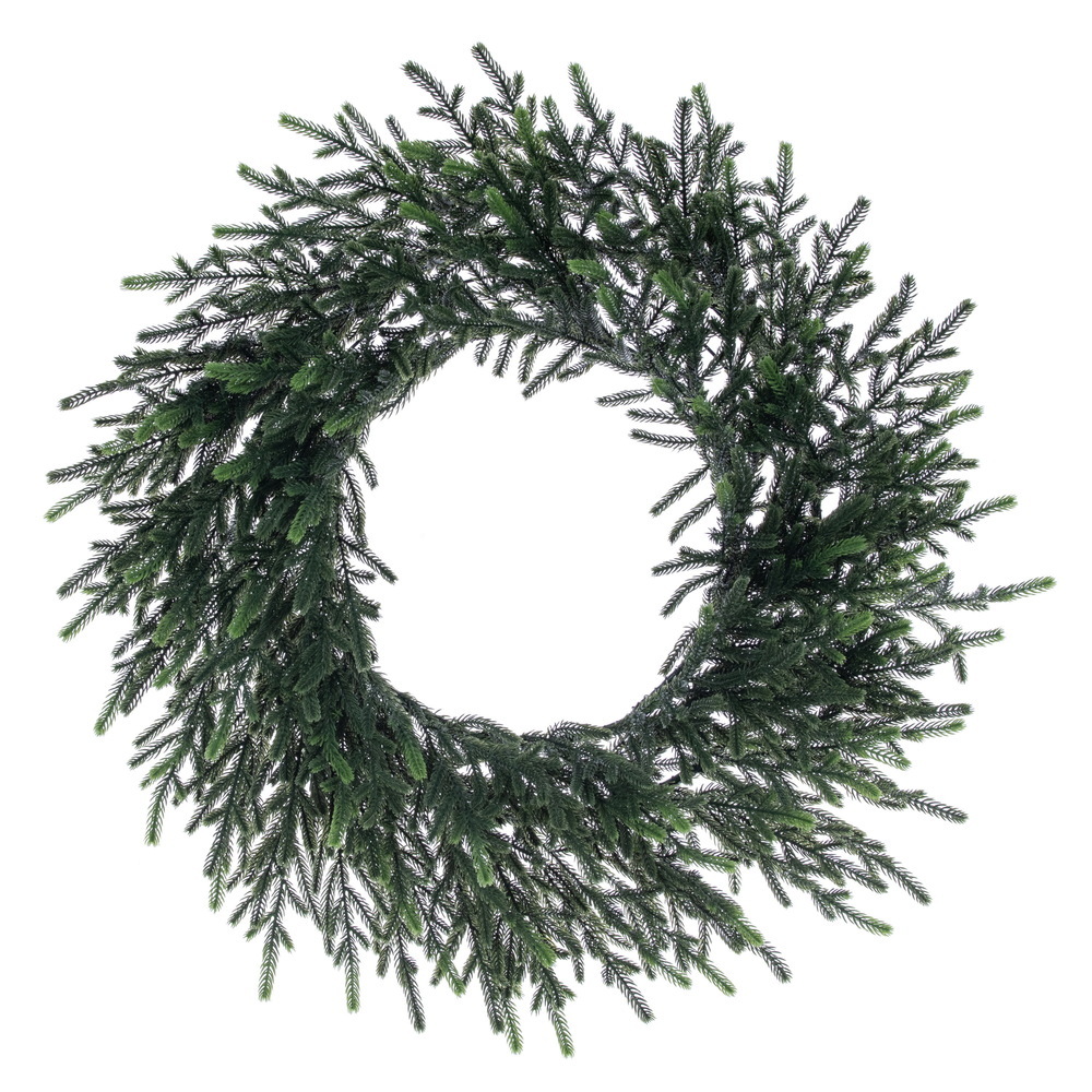 A261347 48 in. Norfolk Pine Green Wreath with 300T
