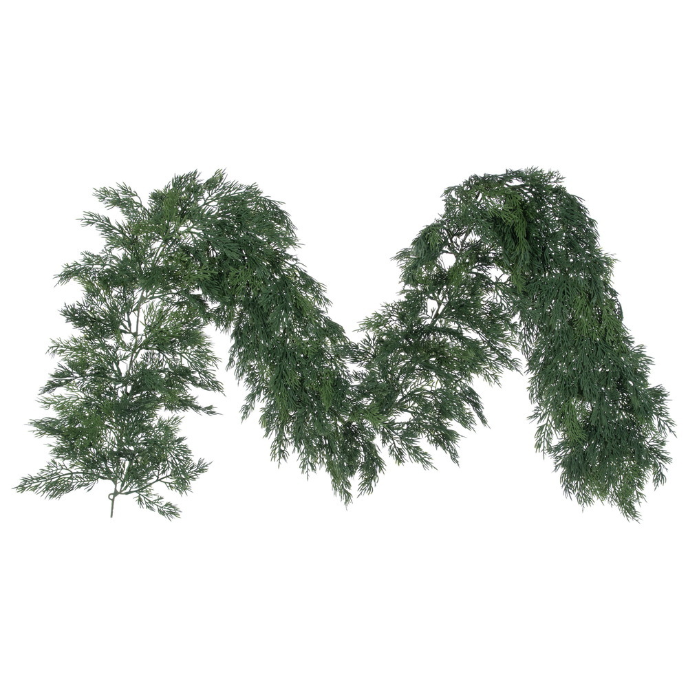 FSA260372 6 ft. Soft Cypress Garland, Green