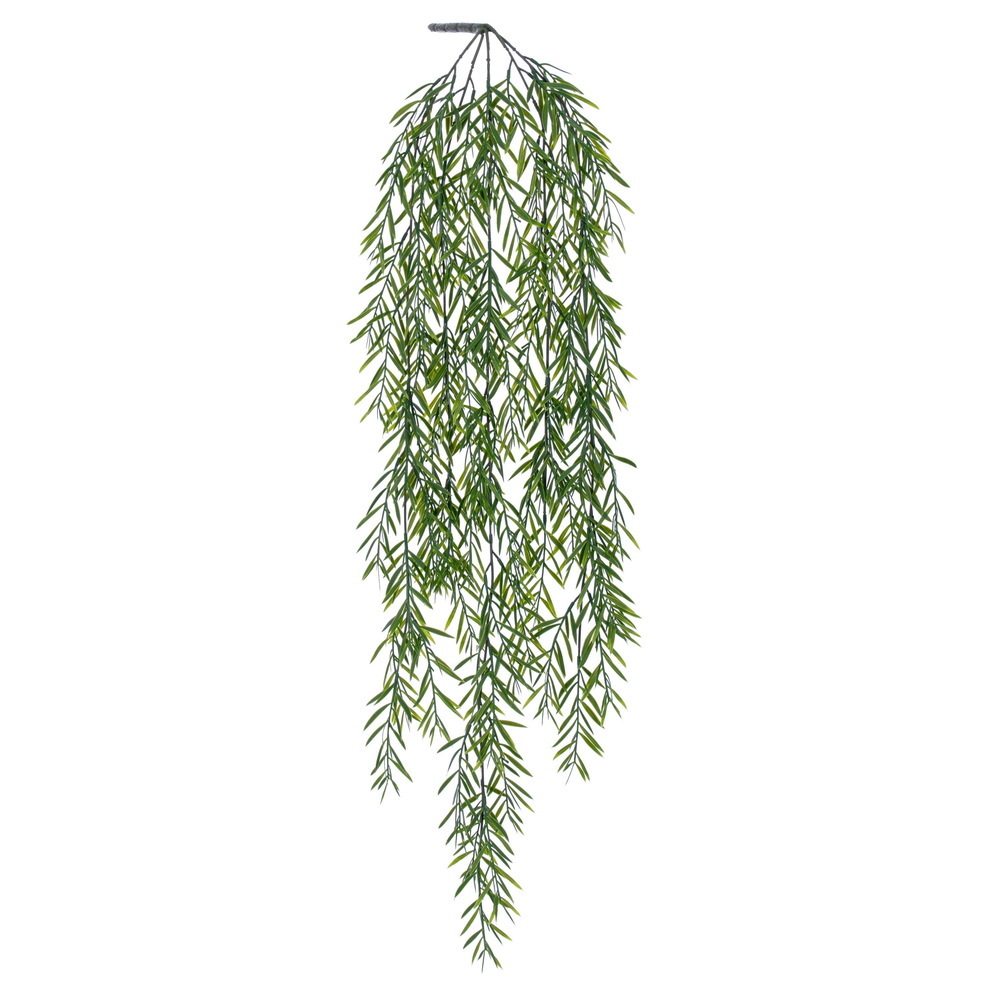 FF260736UV 36 in. Artificial Green Podocarpus Hanging Vines with UV Resistant Hanging Foliage for Indoor & Outdoor Decor