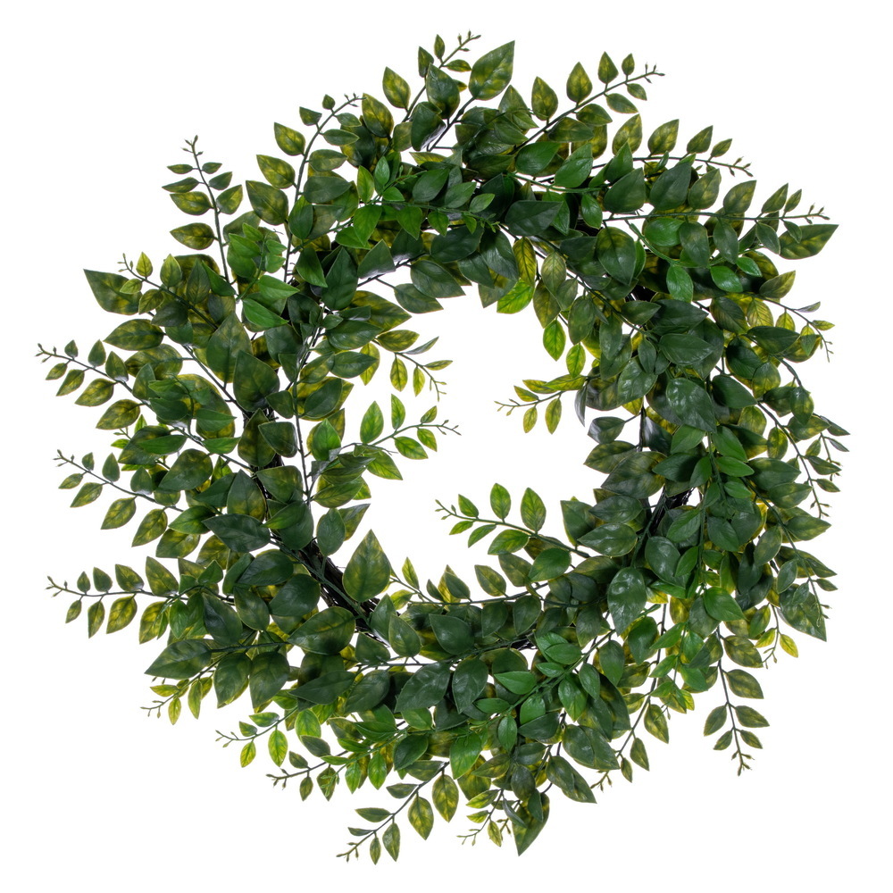FK260528UV 28 in. UV-Resistant Green Mountain Laurel Artificial Wreath