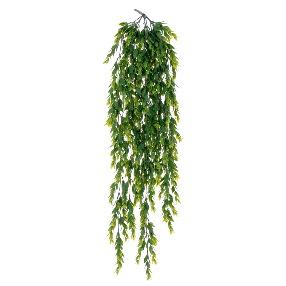FF260141UV 41 in. Artificial Green Boxwood Hanging Bush with UV Resistant Hanging Foliage for Indoor & Outdoor Decor